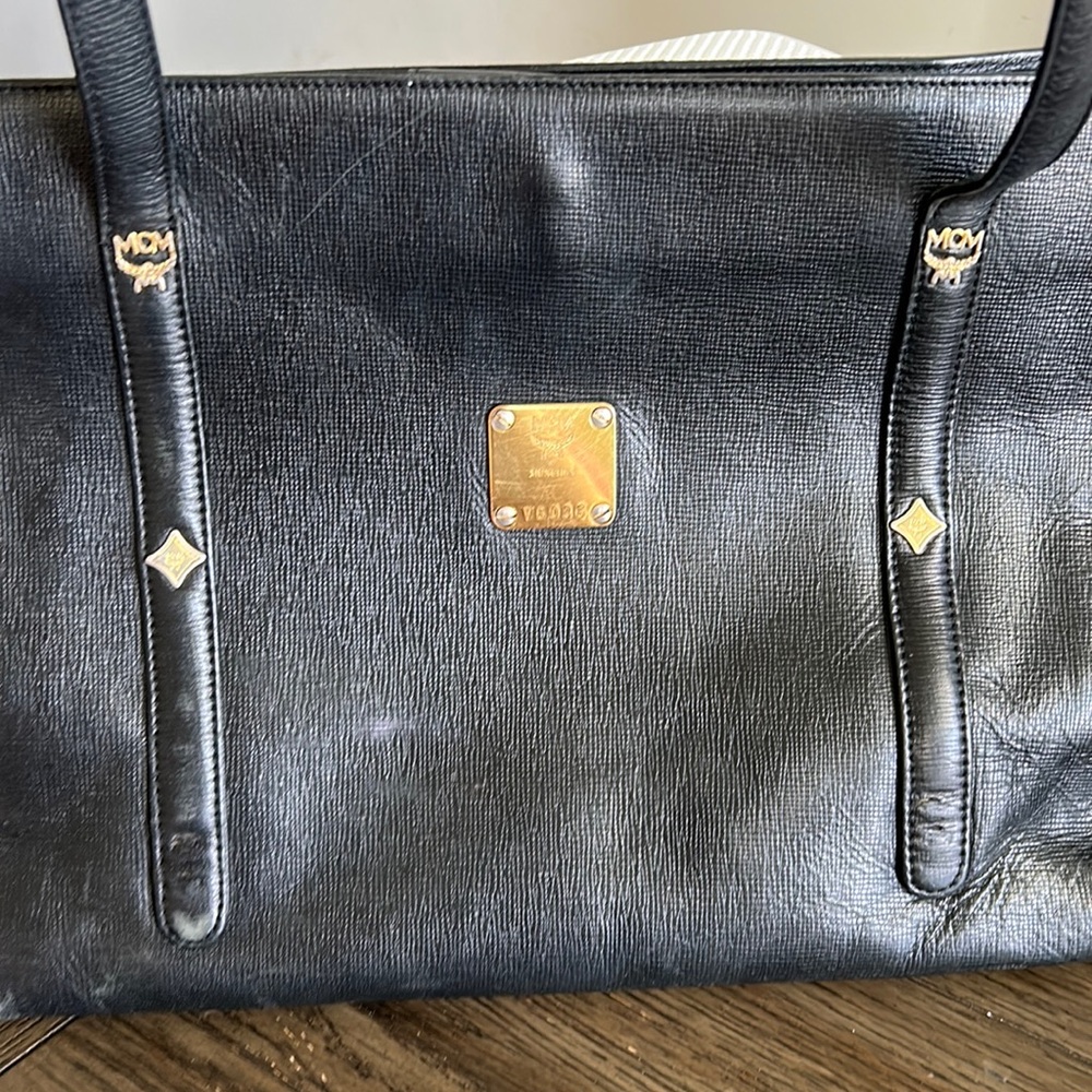 MCM Vintage Black Studded Bag - Picture 4 of 16